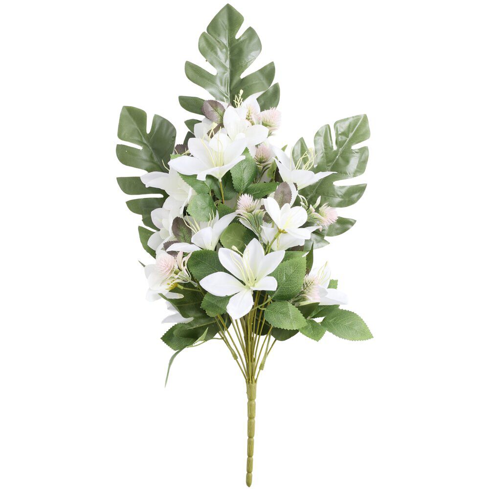 Bouquet artificiel lys blanc Ø12xH50cm