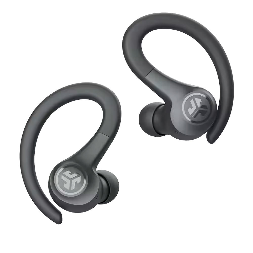 JLab True Wireless Sport Headphones with 32-Hour Battery Life & IP55 Resistance, Black