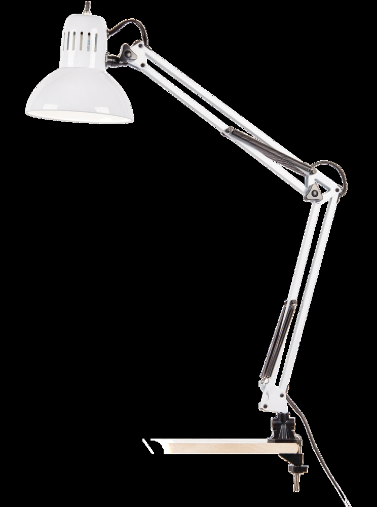 NOMA Swing Arm Adjustable Desk Lamp, 30-in, White