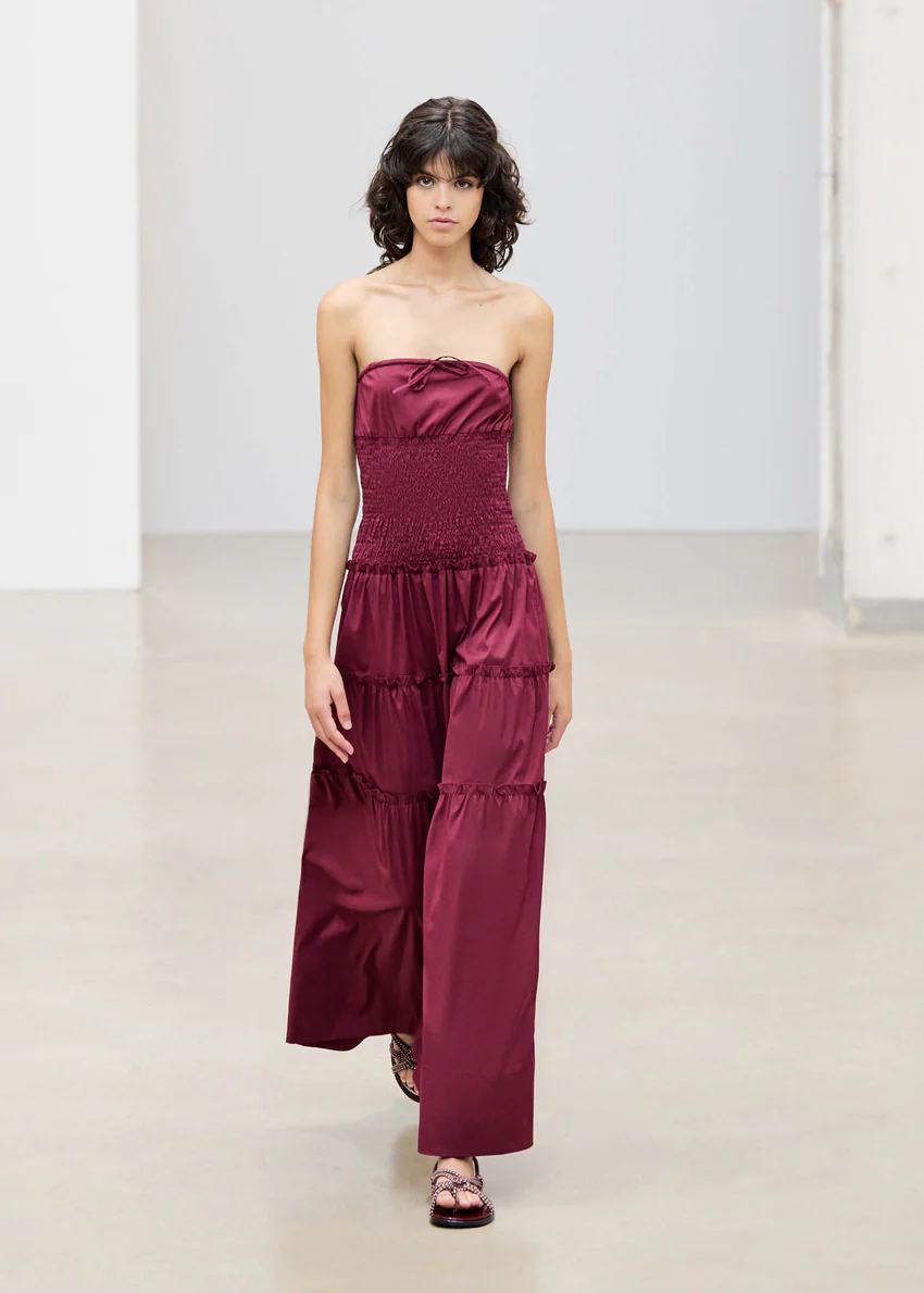 Tory Burgundy Sandals