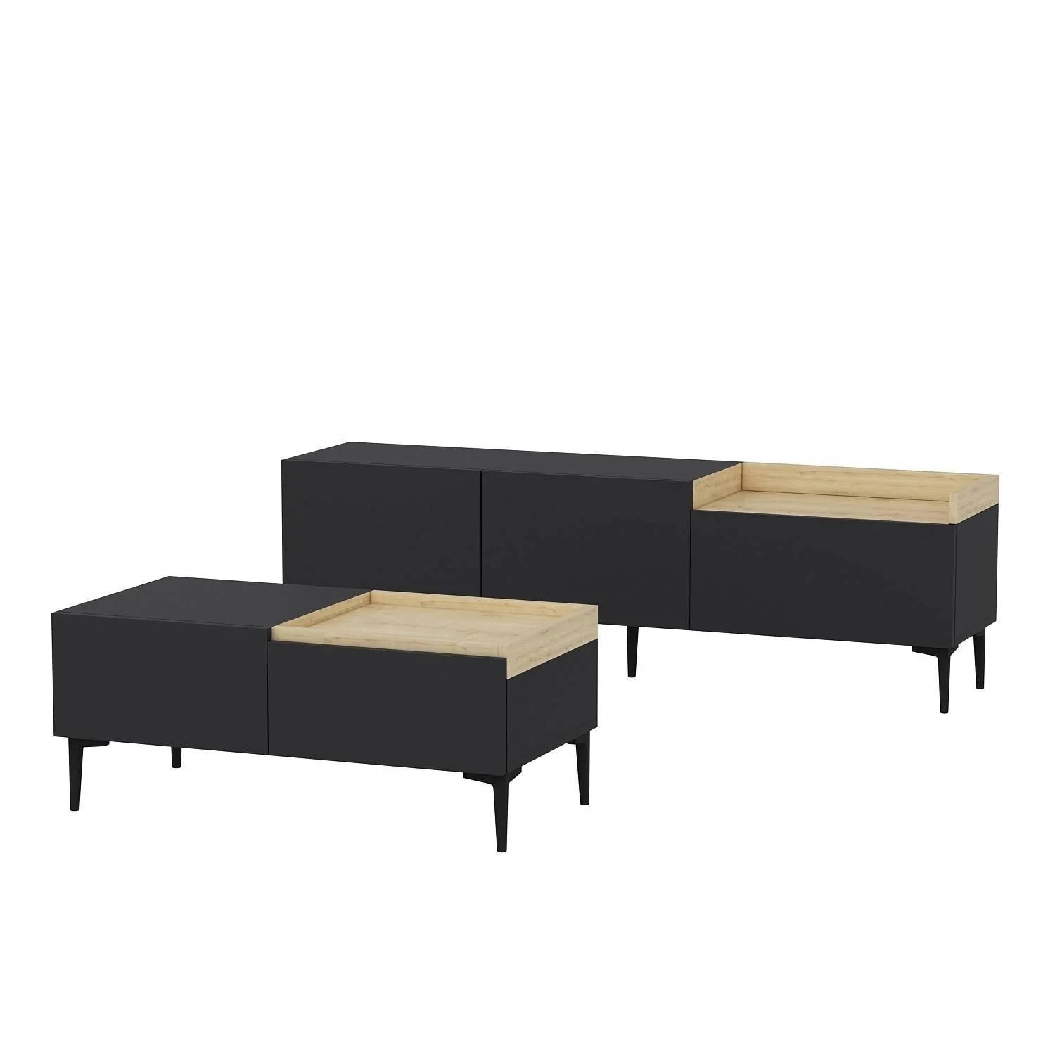 Set van TV-meubel met salontafel Mia