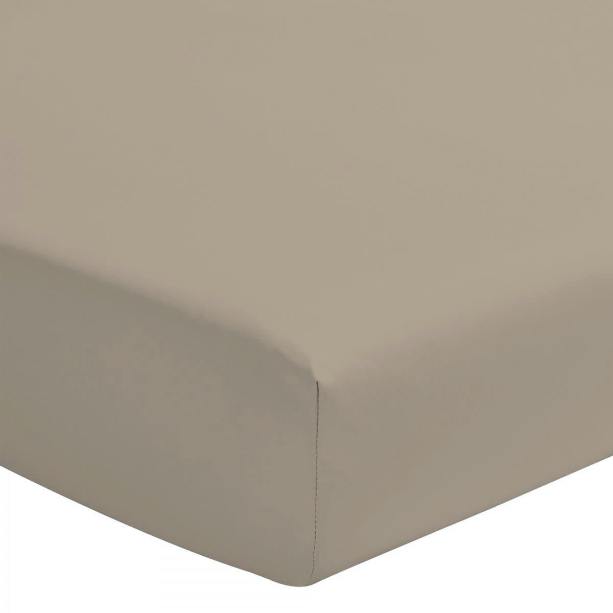 - Drap Housse  coton Beige