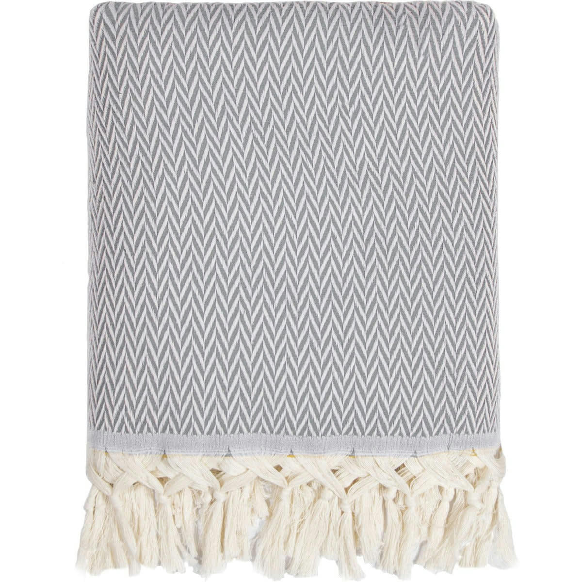 ASPEN - Plaid laine  130x170 gris chiné