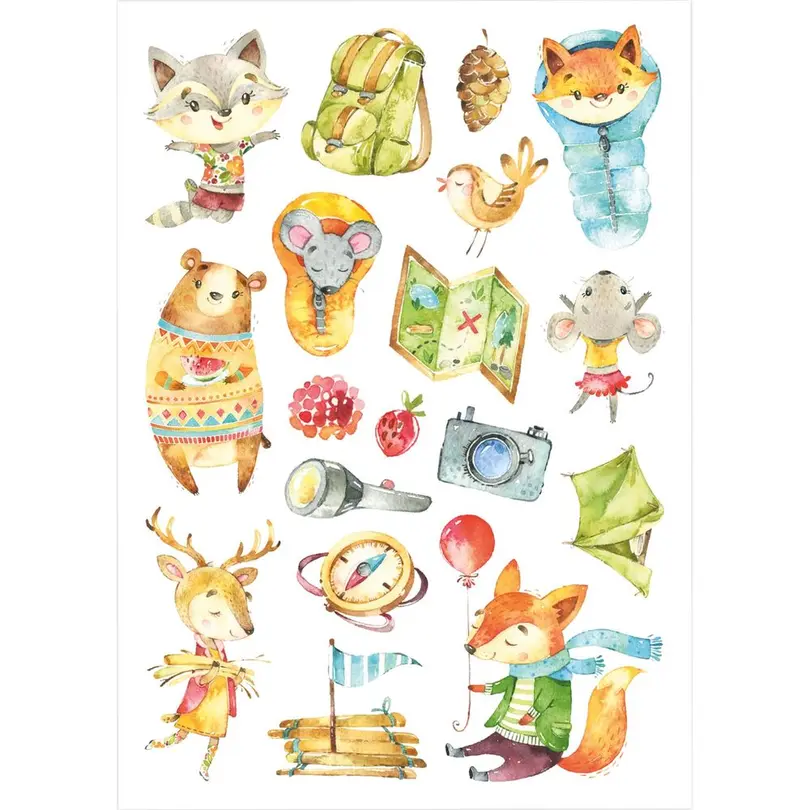 Sticker 6er-Set Dinos Monster Drachen