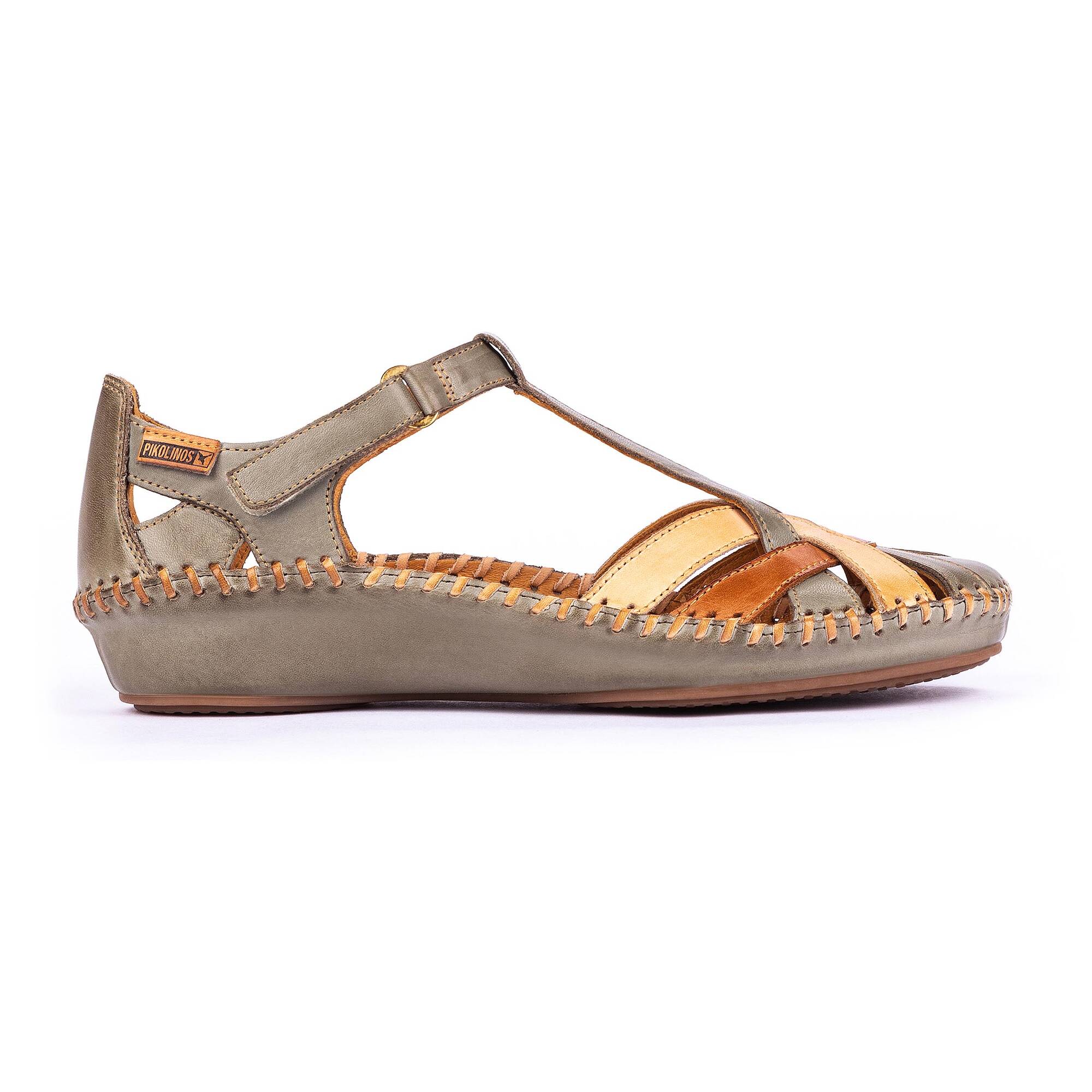 P. VALLARTA - Zapato semiabierto con cierre adherente para mujer