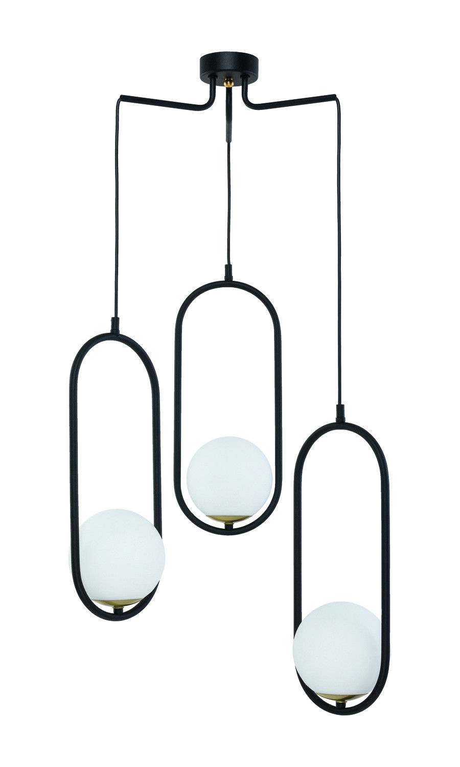 Lampa sufitowa IGONczarno-biała 3xE14x11W IP20 Jupiter