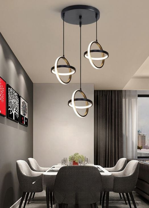Lampa geometryczna LED klosz w
