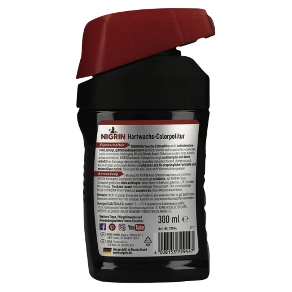 Hartwachs-Color-Politur, 1x 300 ml, Schwarz, Kunststoff