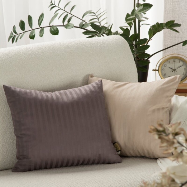 Poszewka satynowa 40x40 Vera morska w pasy