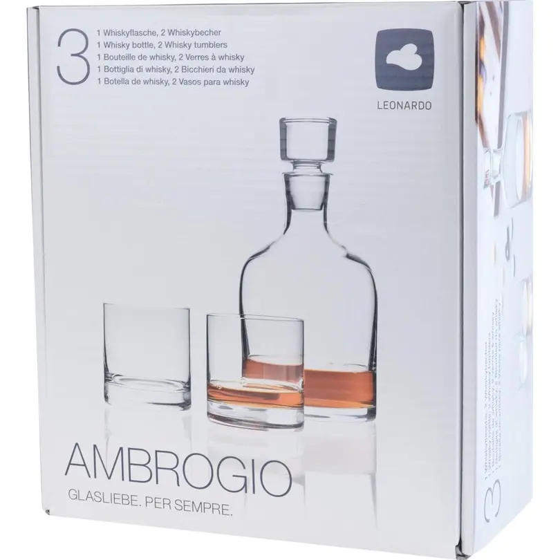 Karaffe 3-teilig Whiskyset