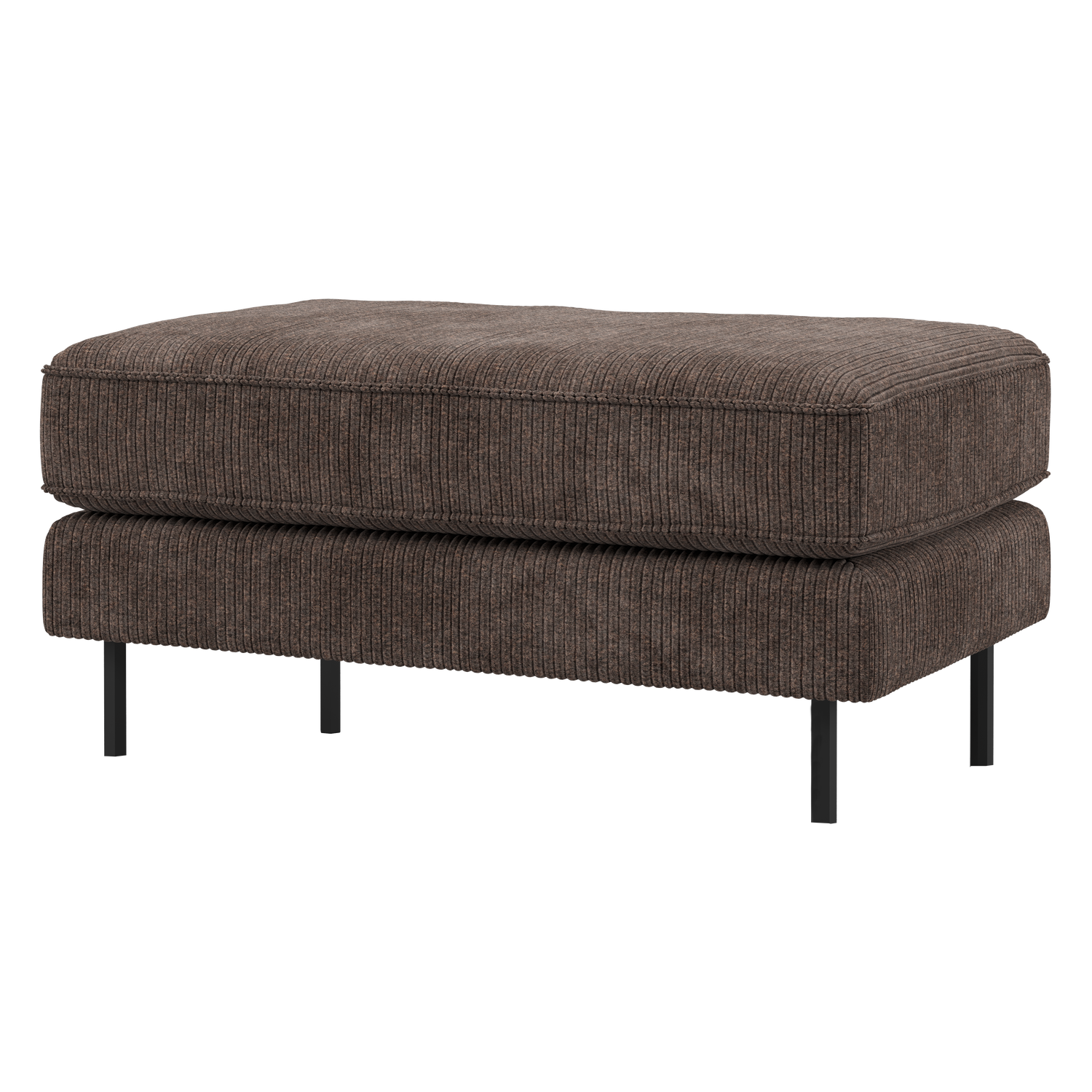 WOOOD hocker op poten Rodeo - Ribstof - Bruin - 45x84x54