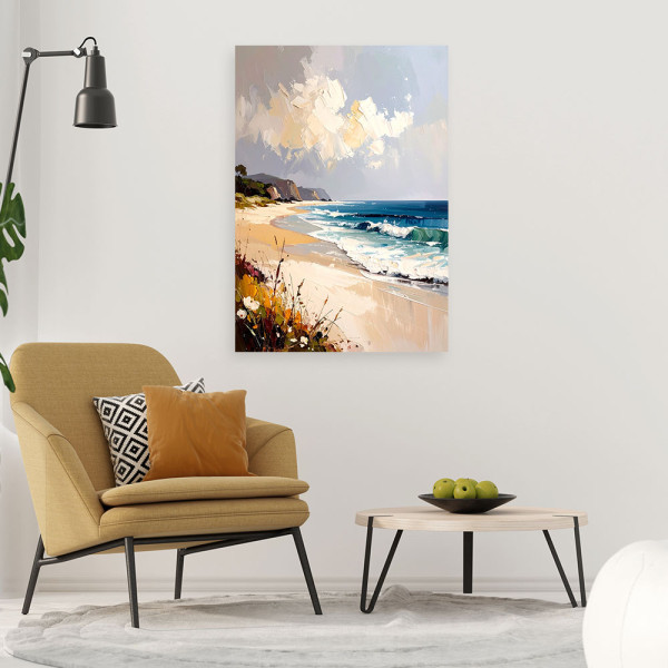 Feeby Obraz do salonu sypialni, Morze Plaża Pejzaż morski 40x60