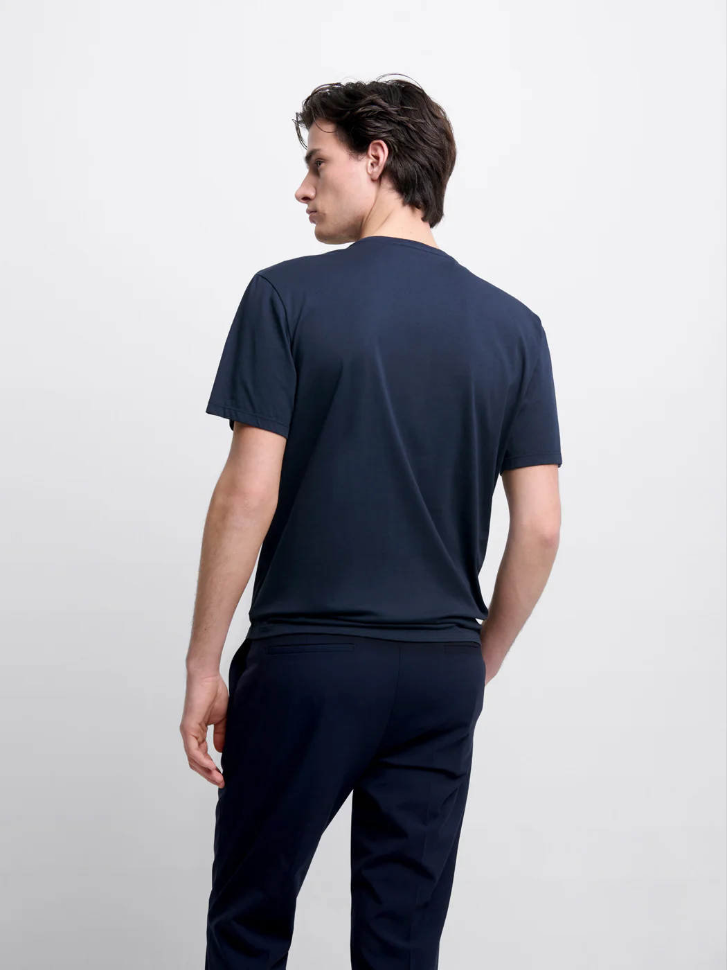 T-shirt col rond en coton Supima®