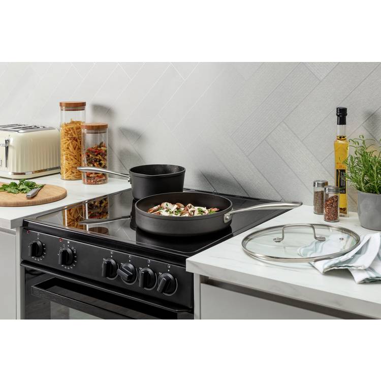 Habitat 26cm Hard Anodised Aluminium Saute Pan