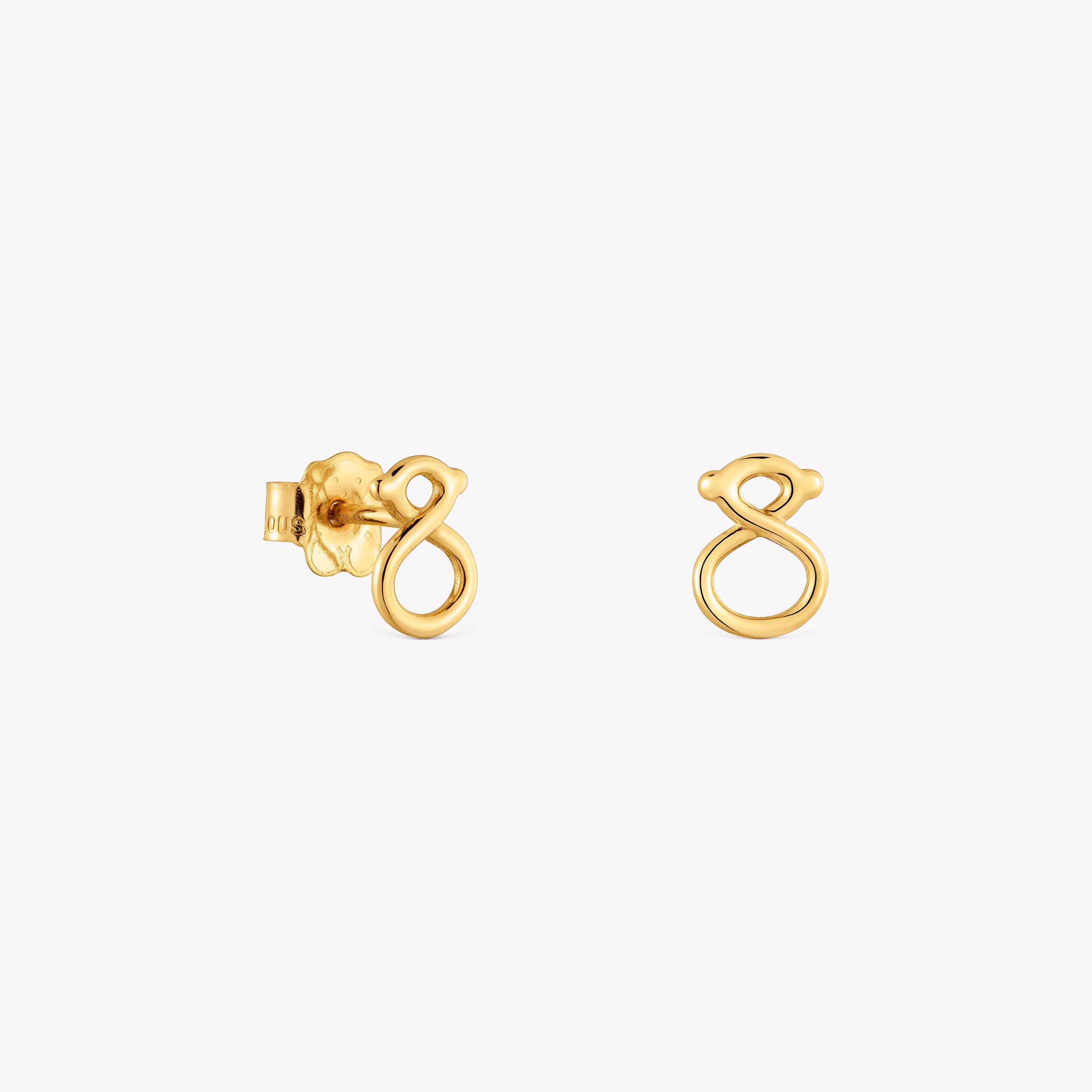 Pendientes de oro 9 kt motivo oso 8 mm TOUS Infinity