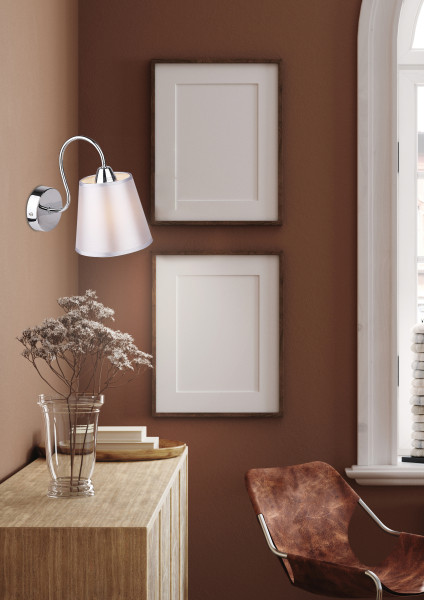 Lampa kinkiet LUK 1x40w e14 chrom