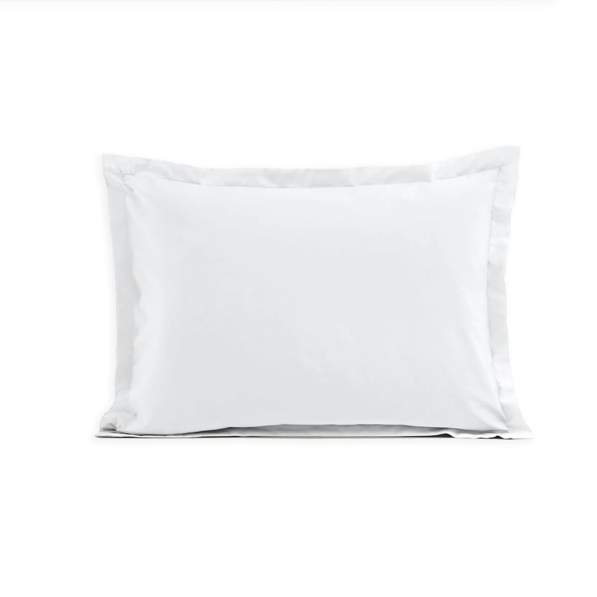 UNI - Taie d'oreiller oeko-tex® coton blanc 50x70 cm