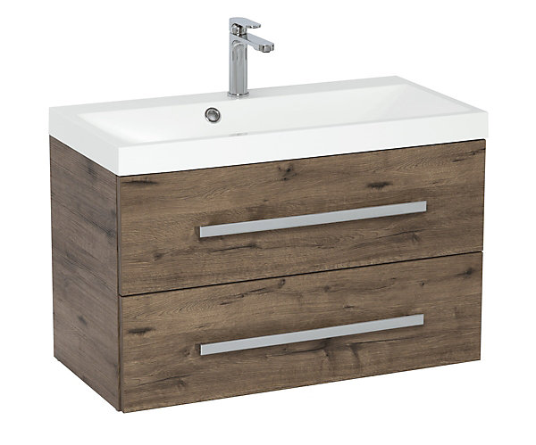Meuble de salle de bain avec lavabo SAT Evolution 78x30x44,8 cm blanc mat (SATEVO80WMU1)