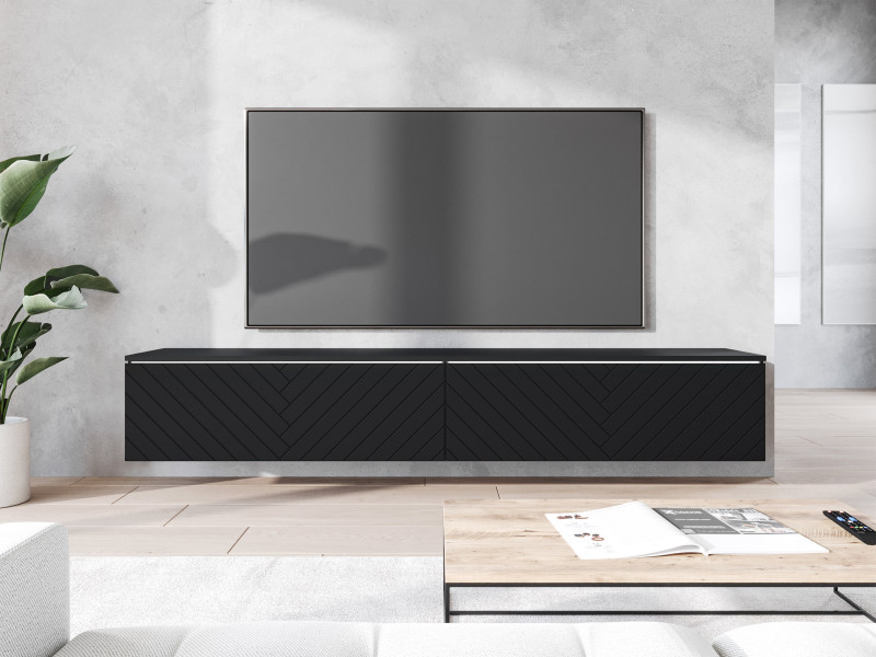 Szafka RTV D180 MDF, z oświetleiem LED