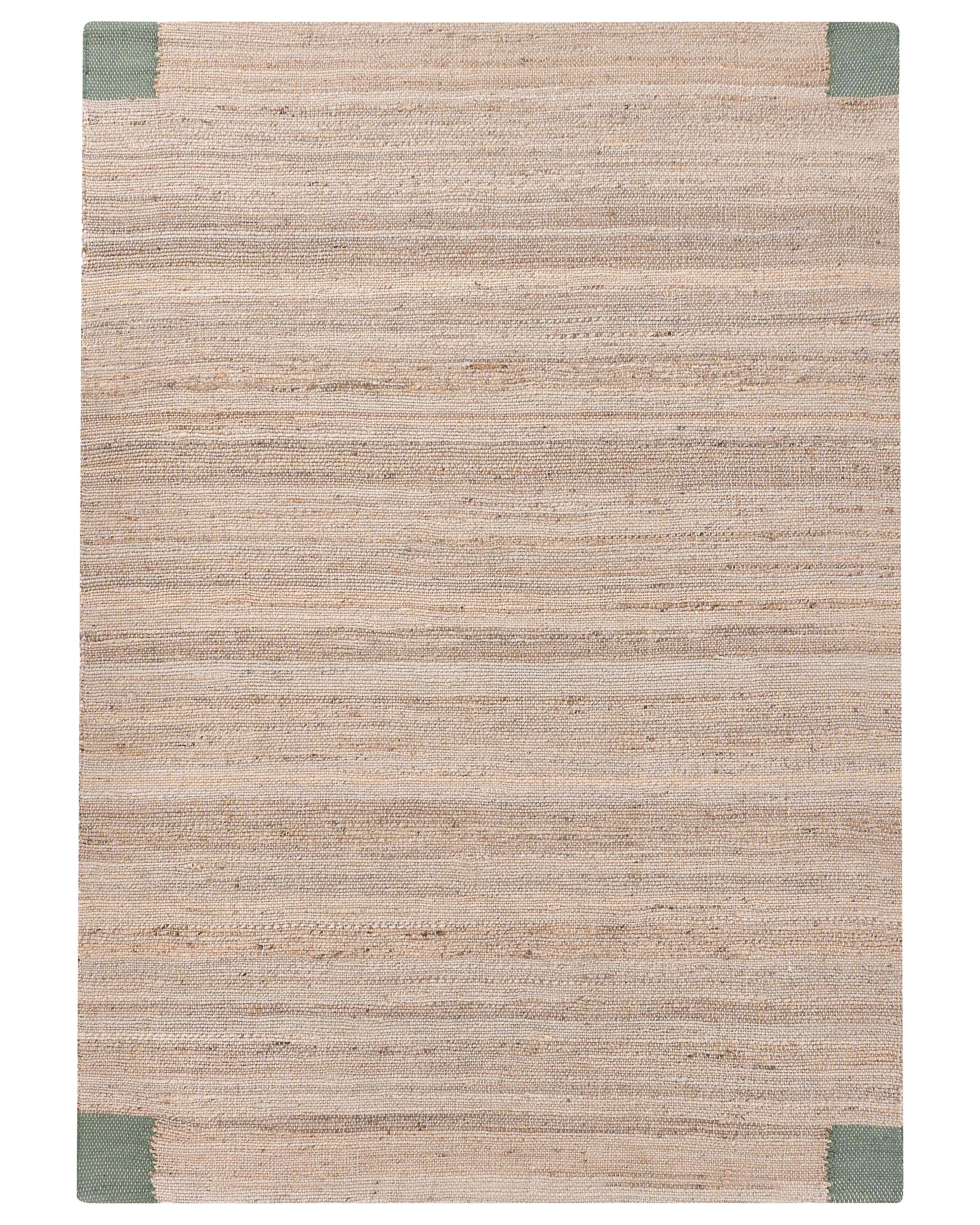Rug AMRAVATI Beige/ Green 160 x 230 cm Jute