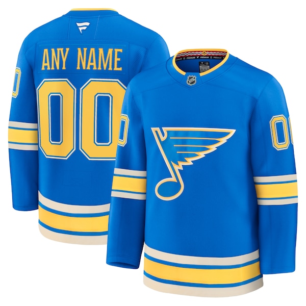 St. Louis Blues  Alternate Premium Custom Jersey - Blue