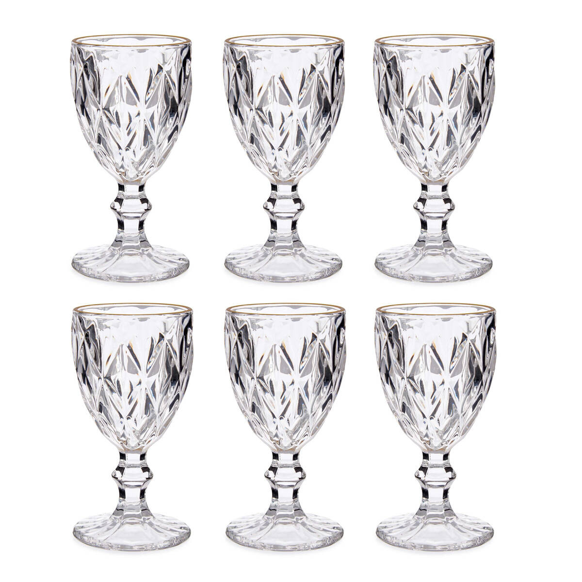 Kieliszek do wody, 254 ml, 6 sztuk, GOLDEN