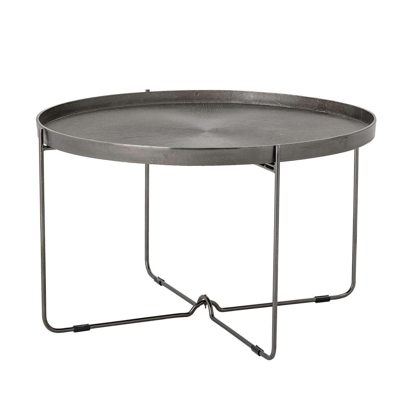 - Table basse Métal Argent 76X76