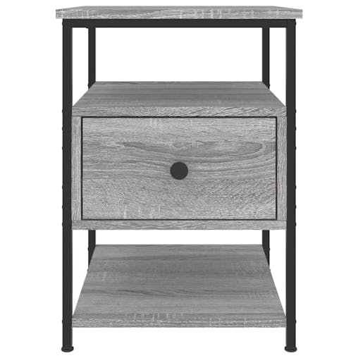 NNEVL Bedside Cabinets 2 pcs Grey Sonoma 40x42x56 cm Engineered Wood
