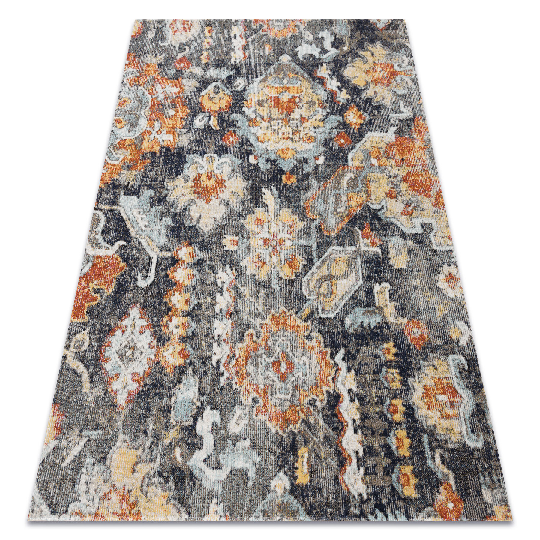 Dywan nowoczesny MUNDO E0671 orientalny vintage outdoor czarny 120x170 cm