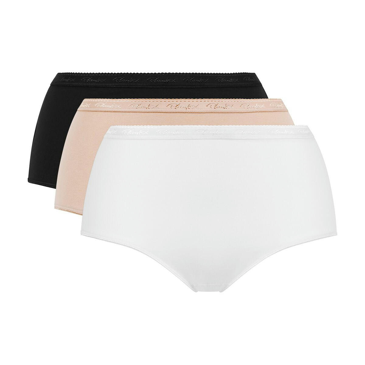Lot 2 + 1 gratuit slips midi en coton bio