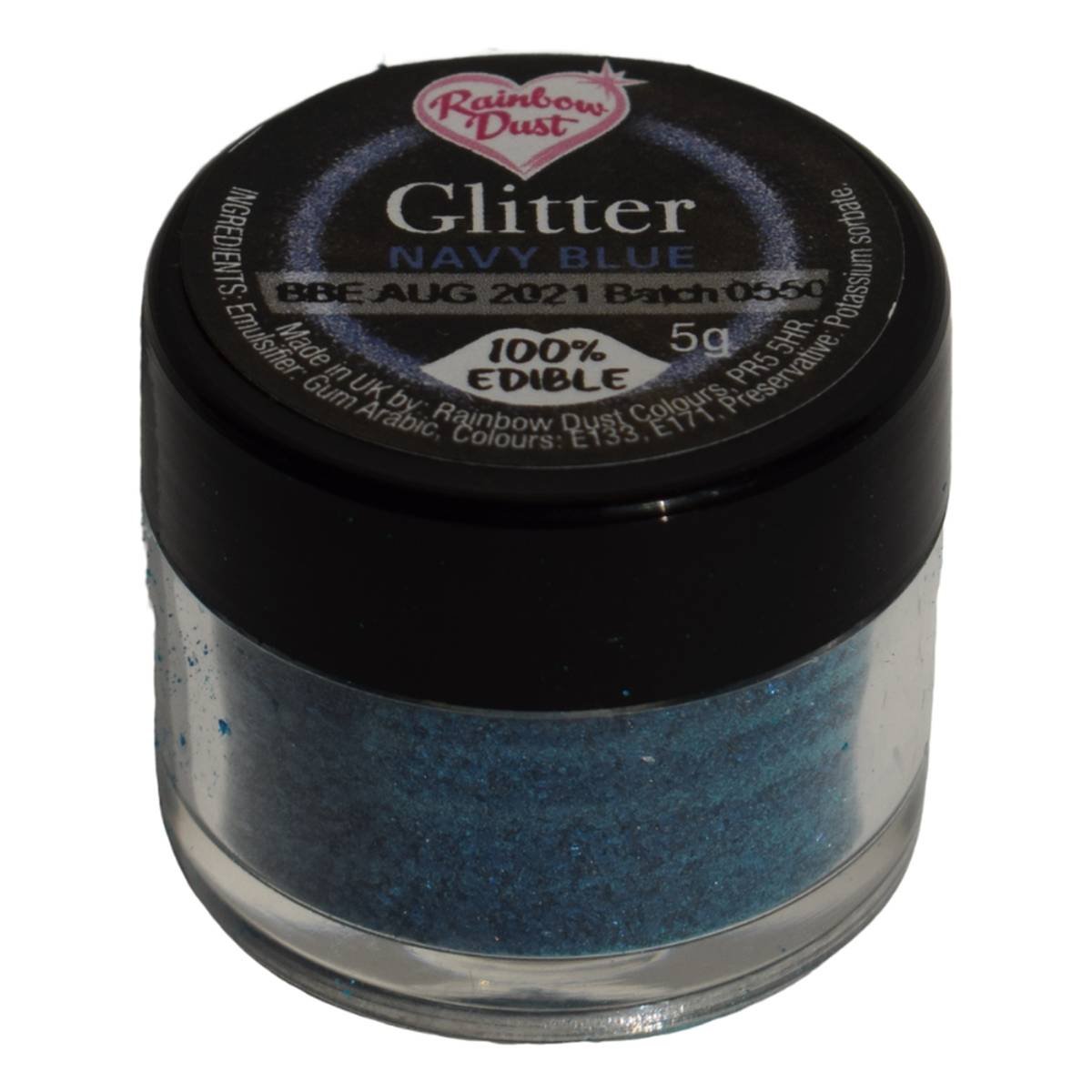 Rainbow Dust Navy Blue Edible Glitter 5g