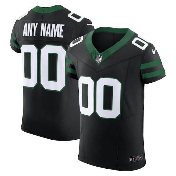 New York Jets Nike Alternate Vapor F.U.S.E. Elite Custom Jersey - Legacy Black