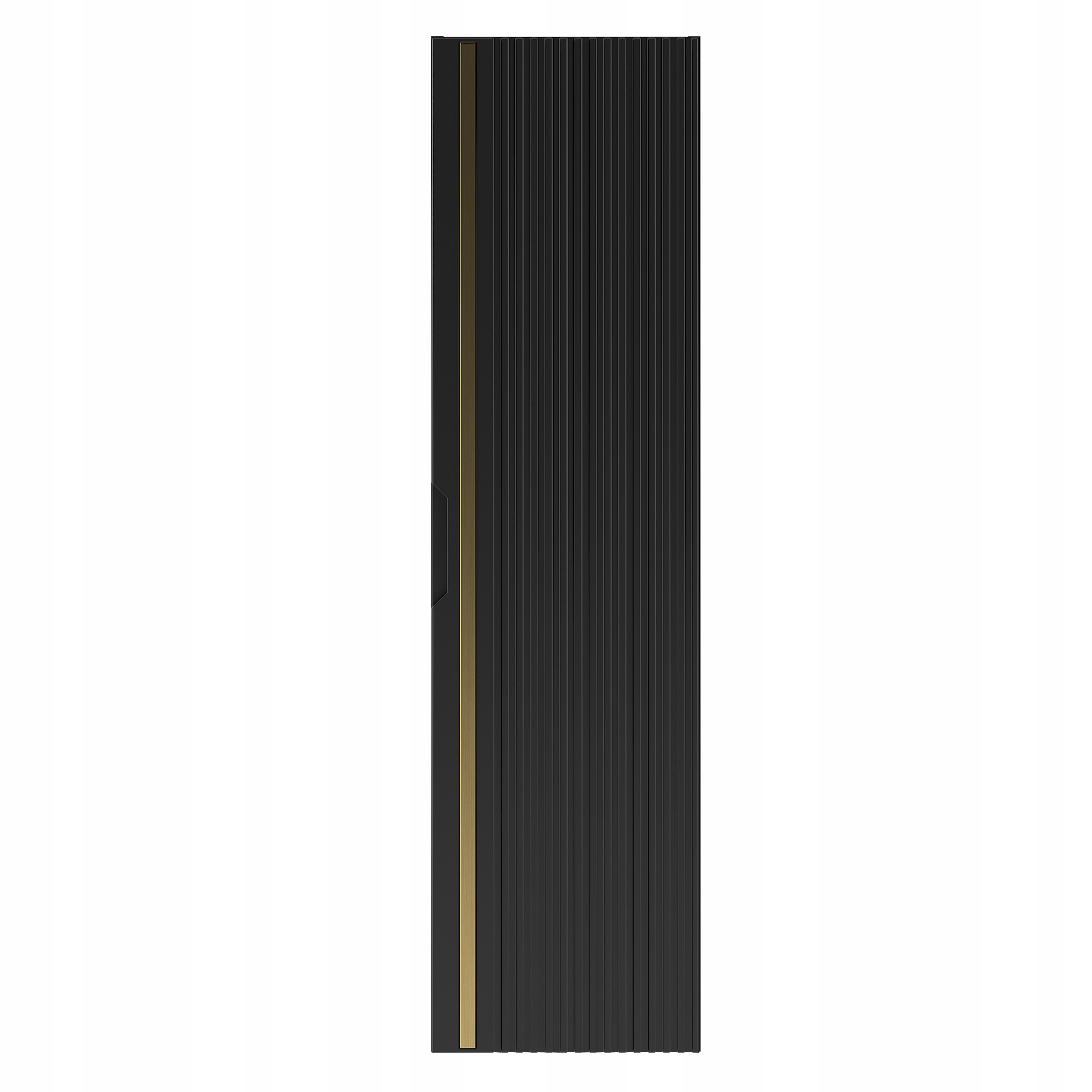 CZARNY Słupek Łazienkowy VESPER 130 cm Wiszący Frezowany Front Mat