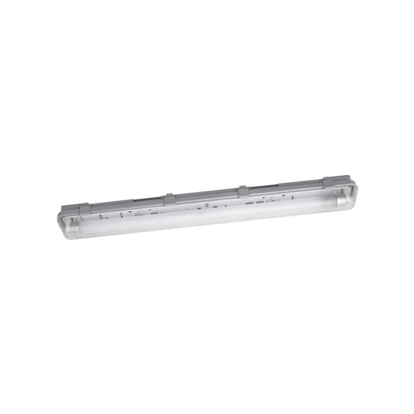 Feuchtraumleuchte, IP65, LxBxH: 651x69x64 mm, grau, kaltweiß