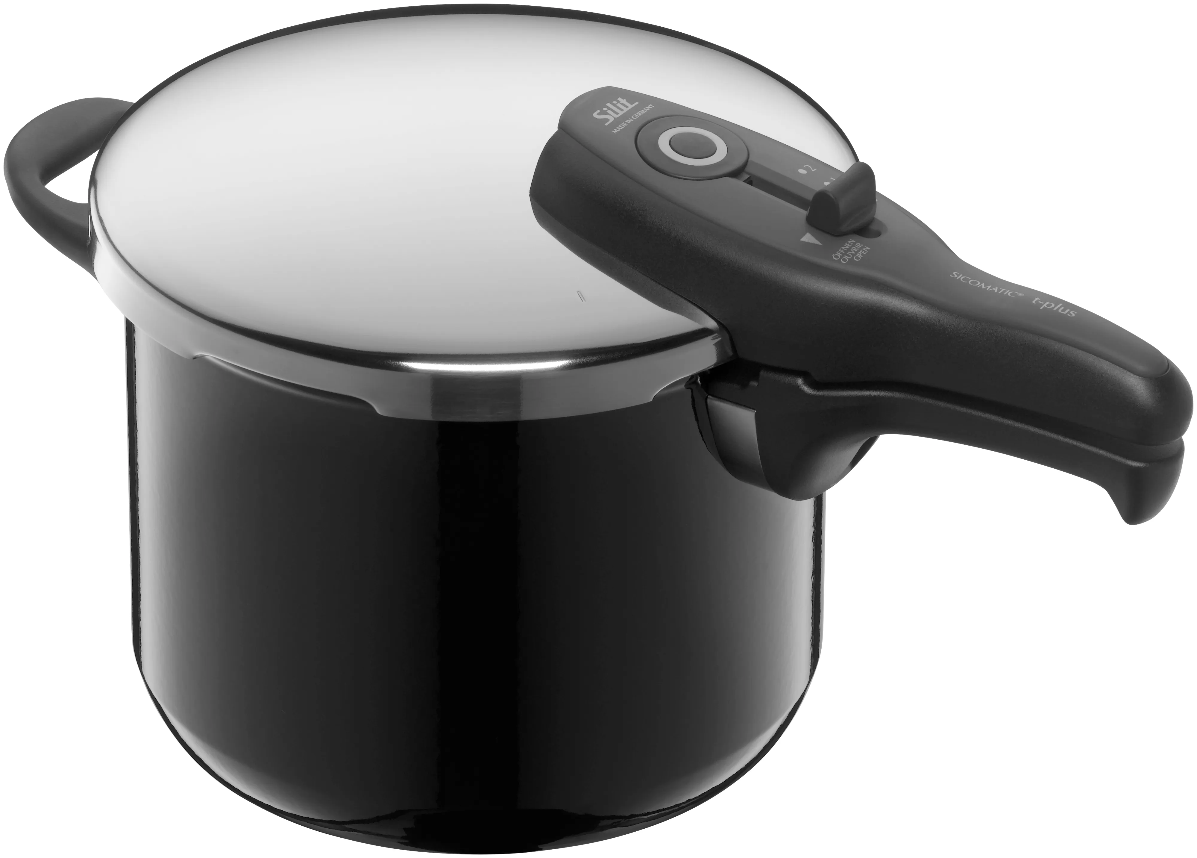 Silit Silargan Sicomatic t-plus Pressure Cooker 6.5l, Black