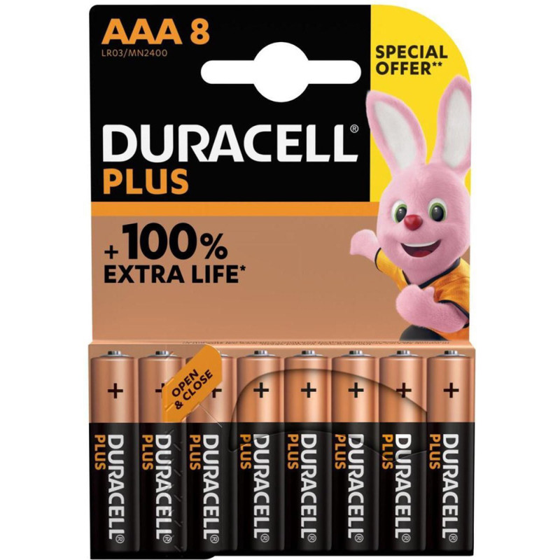 Pile alcaline AAA Plus V 8 pièces DURACELL