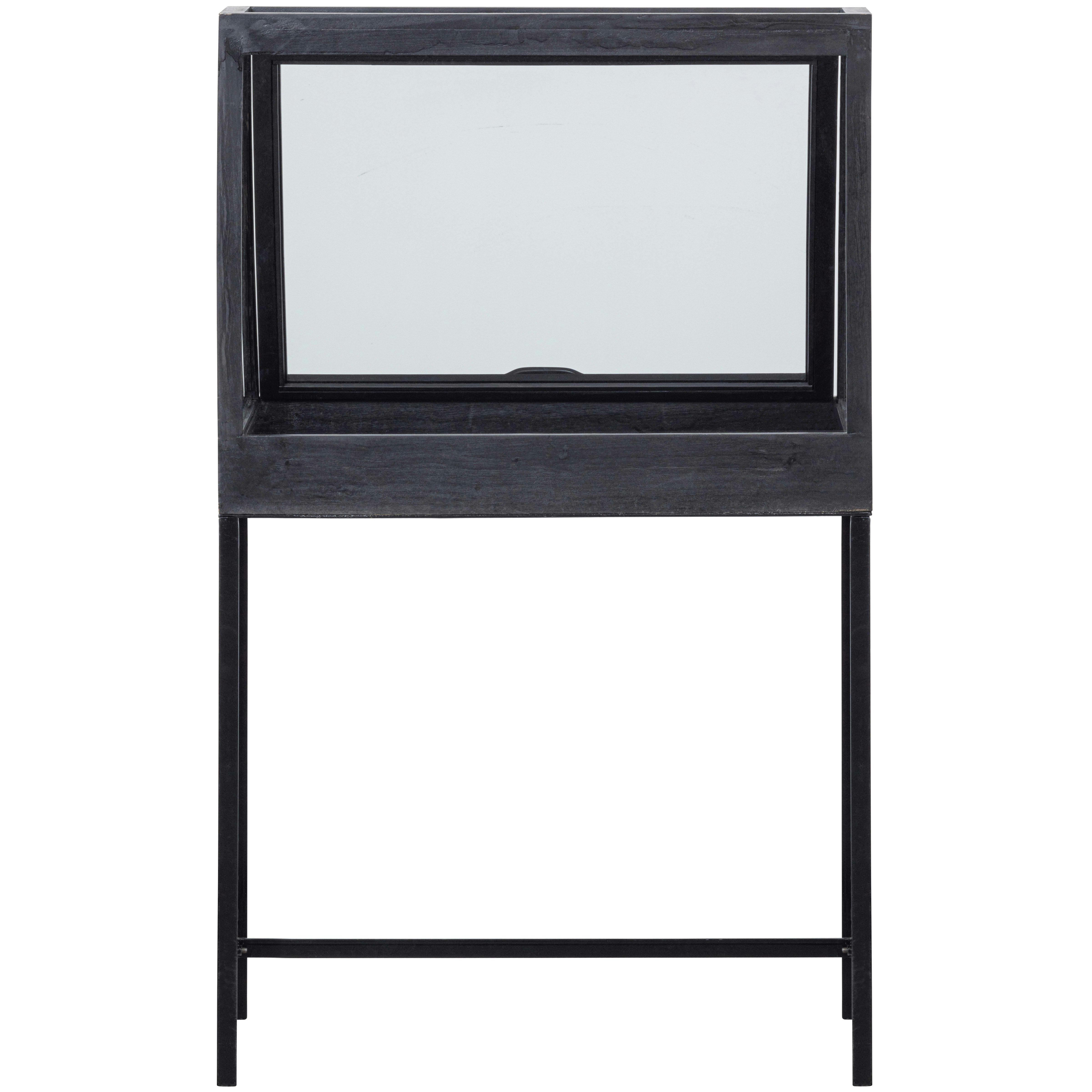 DIDO - Vitrine noir avec verre de sécurité