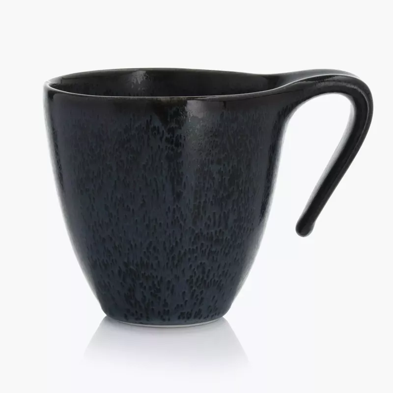 Kubek DUKA TIME BLACK 450 ml grafitowy porcelanowy