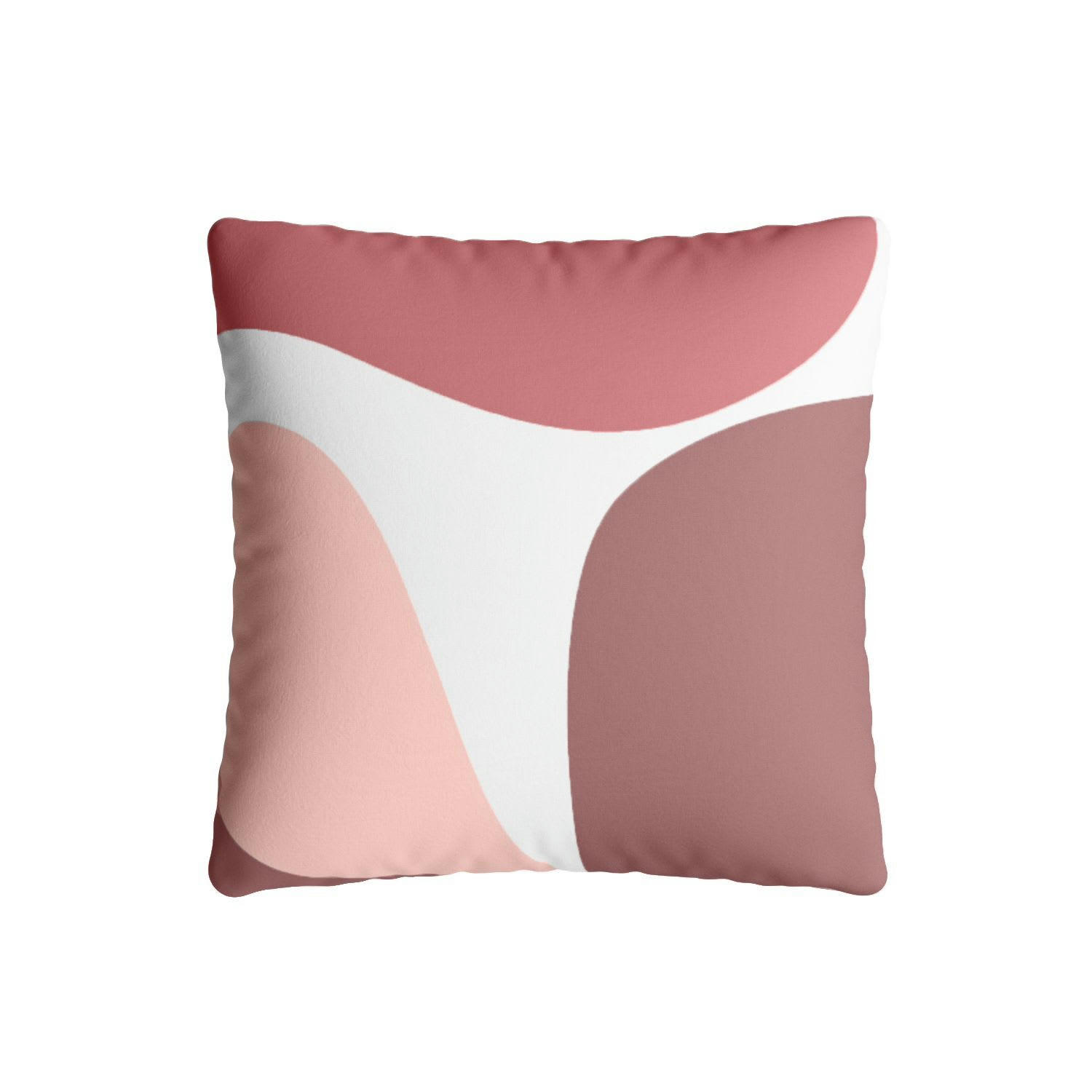 SAGAN - Coussin carré rose déhoussable 40x40cm