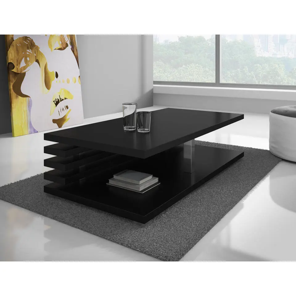 Meubella - Salontafel Altea - Zwart - 120 cm