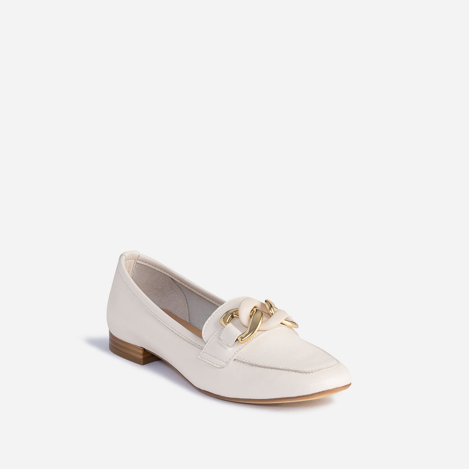 Mocassin beige éco-conçu en cuir
