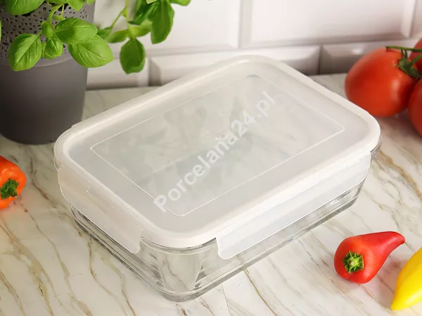Pojemnik postokątny 1750 ml z pokrywką LAV - Fresco 4K.FRE.259