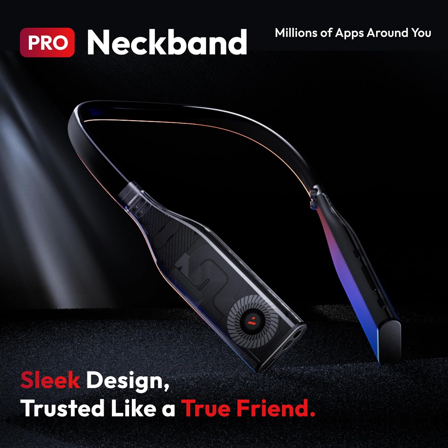 VITURE Pro Neckband  Official Partner of PSPlay  Multi-screen/3DoF/Smooth Follow/Ambient Mode  3D Player  AI Assistant  Almost Wireless Freedom for Gaming & Streaming  12GB+256GB
