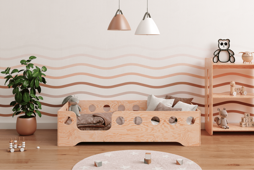 Łóżko pojedyncze drewniane TILA 4L - SMARTWOOD®