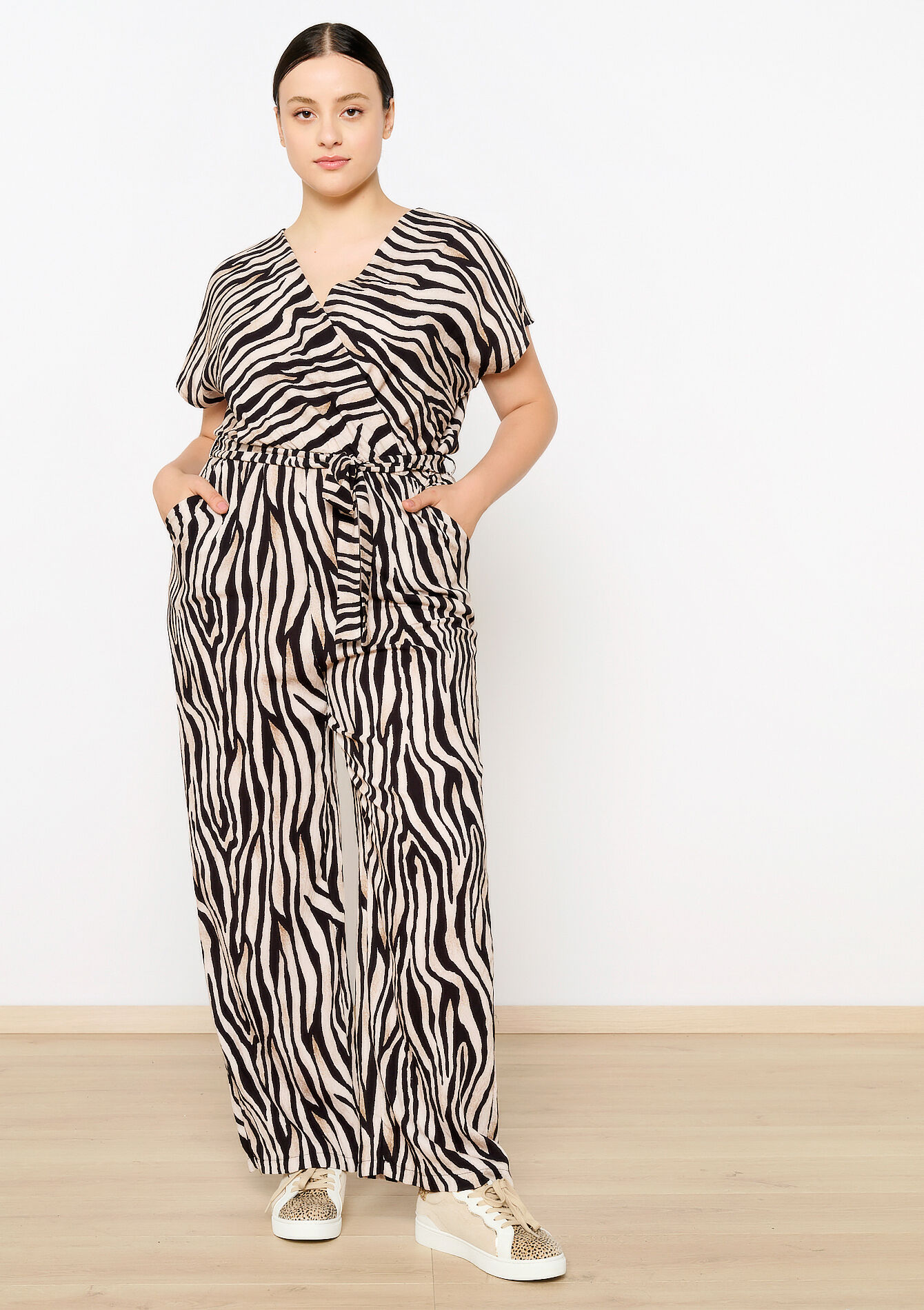 Jumpsuit met zebra-print