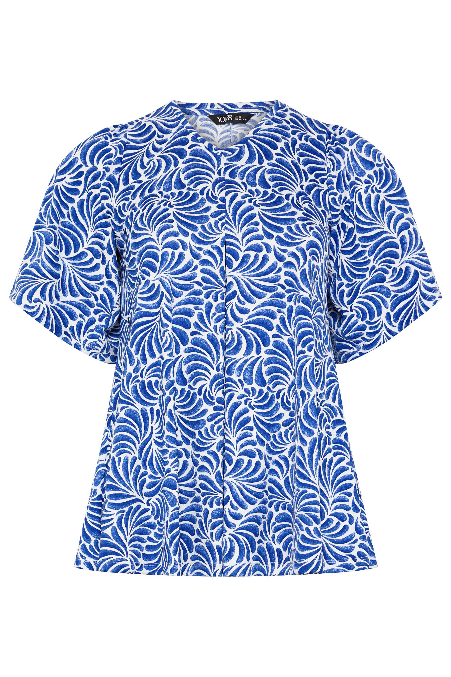 Yours Swirl Pleat Front Swing Top