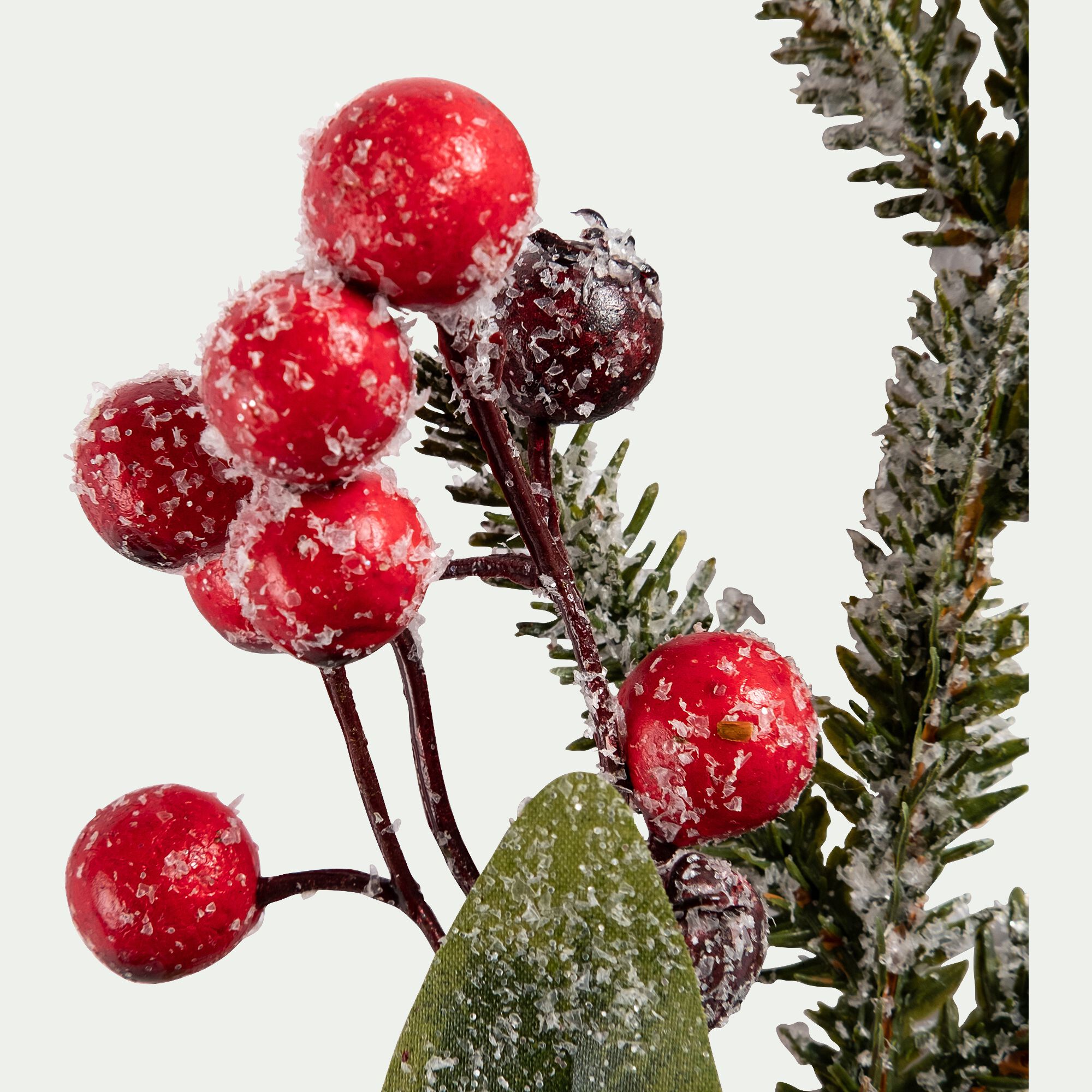 PALESSE - Branchage de Noël artificiel à piquer H24cm - vert