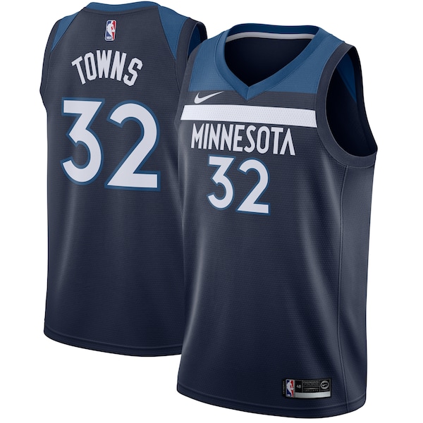 Karl-Anthony Towns Minnesota Timberwolves Nike Swingman Jersey Navy - Icon Edition