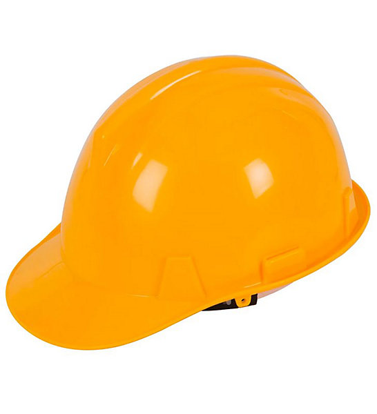 Lot de 10 casques de sécurité jaunes ABS