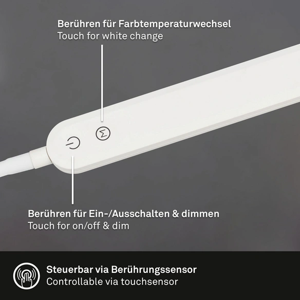LED-Stehleuchte »SERVO«, weiß, Höhe: 183 cm, inkl. Leuchtmittel